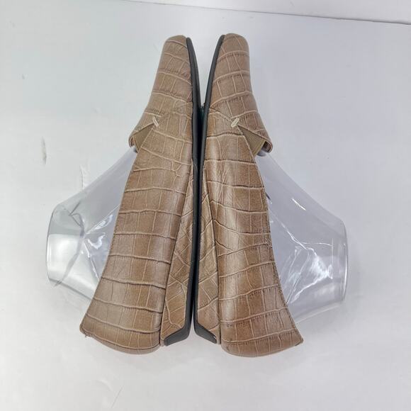 Vionic 9 Women's Dolores Slip On Croc-Embossed Leather Orthaheel Comfort Shoes - Picture 8 of 10